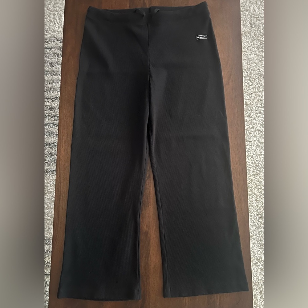 Champion Black Ribbed Pant